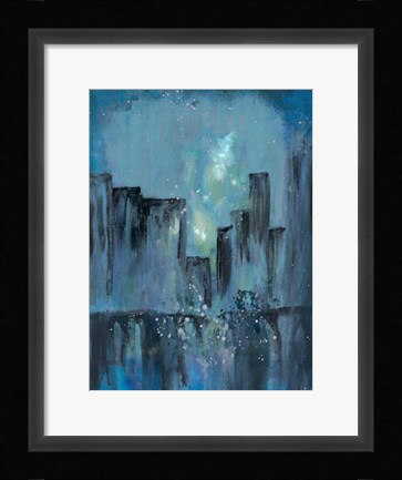 Framed City Nights 1 Print