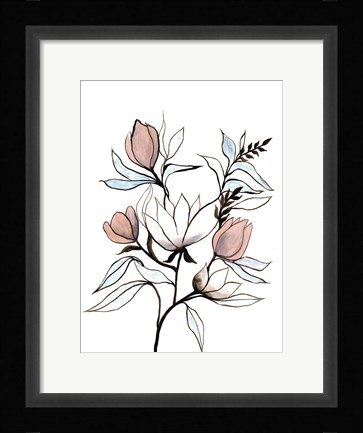 Framed Rising Sprout 1 Print