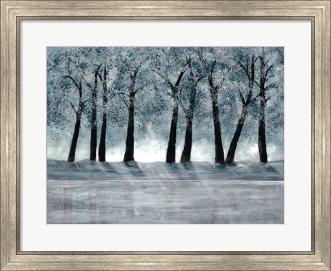 Framed Blue Forest Print