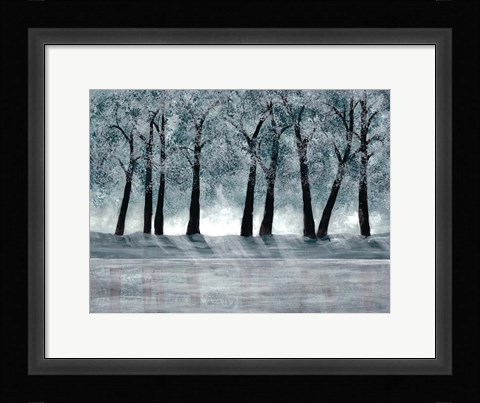 Framed Blue Forest Print