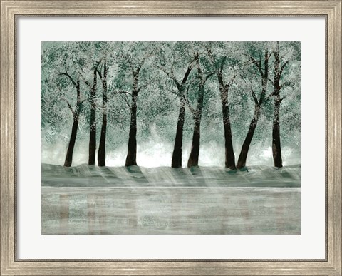 Framed Green Forest 1 Print