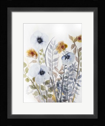 Framed Floral Embrace 1 Print