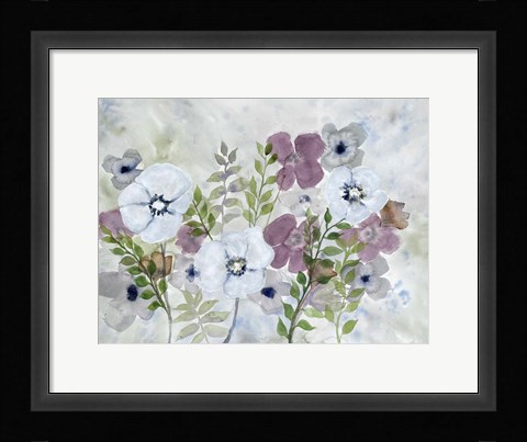 Framed Floral Gossip 1 Print