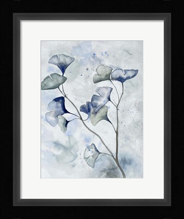 Framed Moonlit Ginkos 1 Print