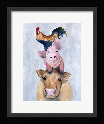 Framed Farmland Trio 1 Print