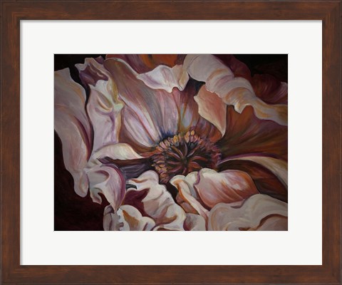 Framed Moody Flower Print
