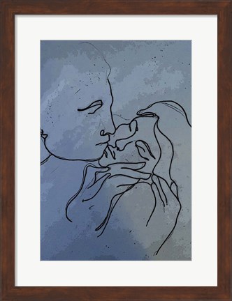 Framed Kiss 1 Print