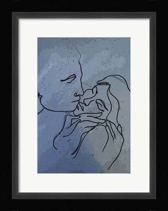 Framed Kiss 1 Print