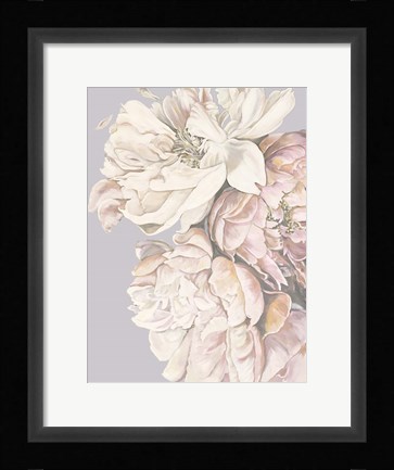 Framed Soft Peonies Print