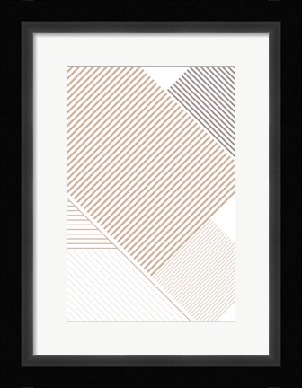 Framed Modern Lines 3 Print