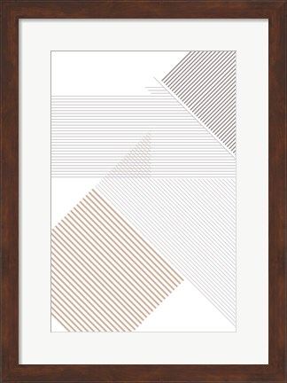 Framed Modern Lines 4 Print
