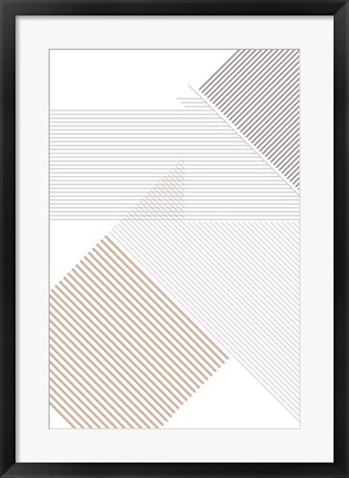 Framed Modern Lines 4 Print