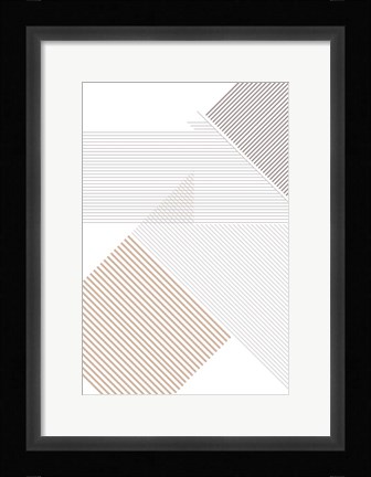 Framed Modern Lines 4 Print