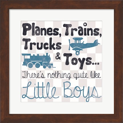 Framed Little Boys Print