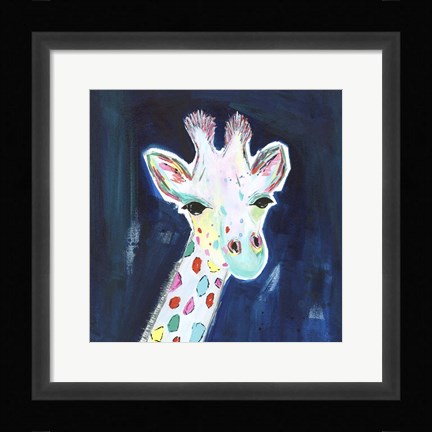Framed Tie Dye Giraffe Print