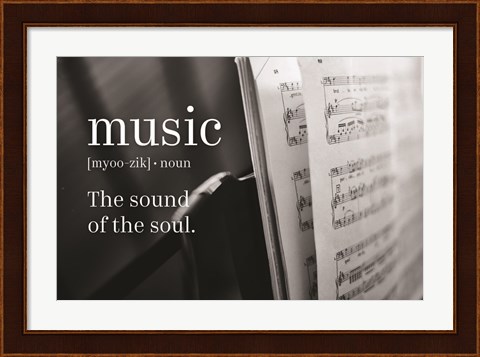 Framed Music Sound of Soul Print