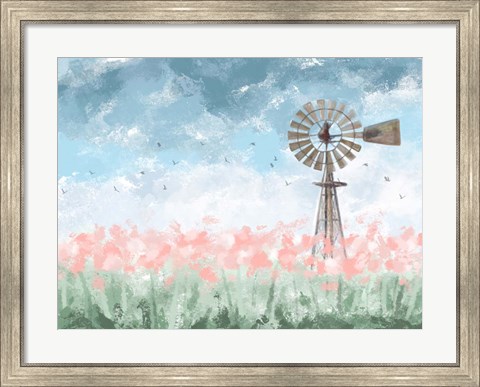 Framed Farmhouse Floral Print