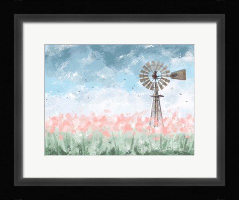 Framed Farmhouse Floral Print