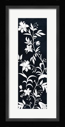 Framed Reaching Floral Vines 2 Print