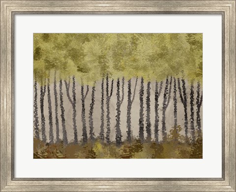 Framed Golden Forest 1 Print
