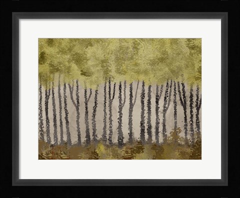 Framed Golden Forest 1 Print