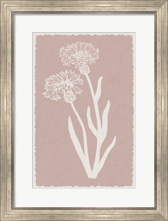 Framed Pastel Florals 1 Print