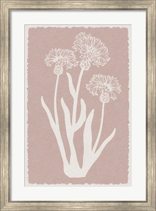 Framed Pastel Florals 2 Print