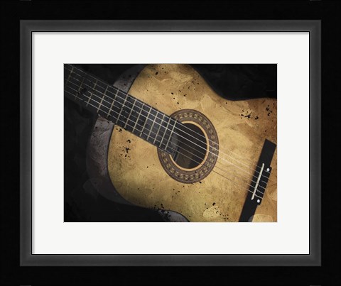 Framed Acoustic Guitar Print