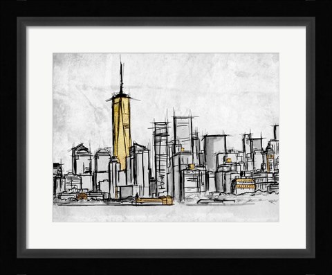 Framed City Of Gold 2 Print
