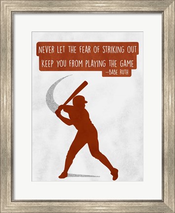 Framed Play The Game Print