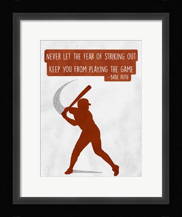 Framed Play The Game Print