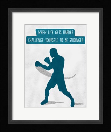 Framed Challenge Yourself Print