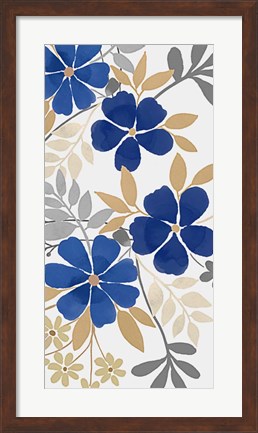 Framed Floral Neutral Bunch 2 Print