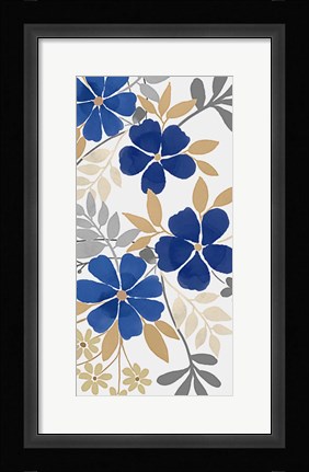 Framed Floral Neutral Bunch 2 Print