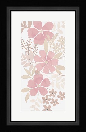 Framed Soft Floral Bunch 1 Print