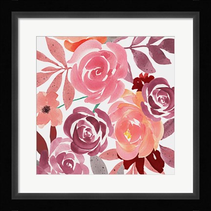 Framed Flower Bunch 1 Print
