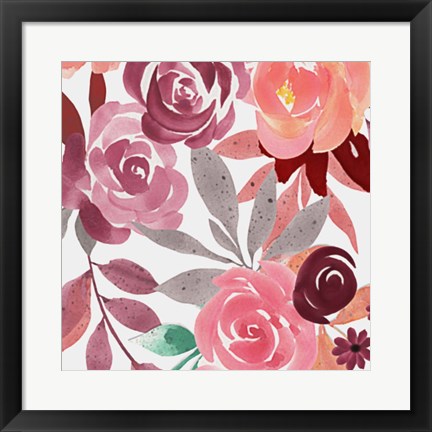 Framed Flower Bunch 2 Print