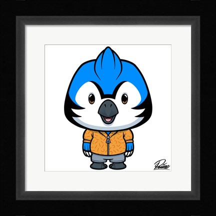 Framed Balthazar Blue Jay Print