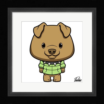 Framed Peter Pitbull Print