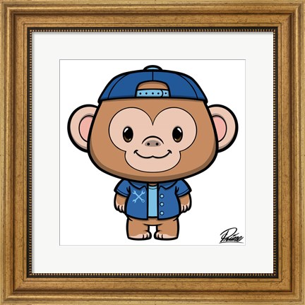 Framed Ramsey Monkey Print