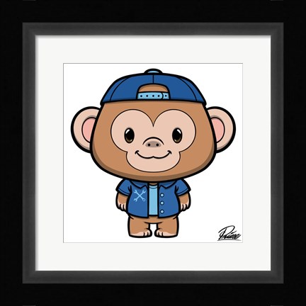Framed Ramsey Monkey Print