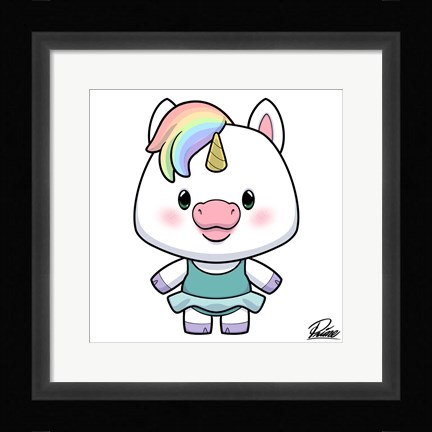 Framed Zoe Unicorn Print