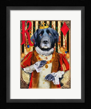 Framed King of Diamonds Print