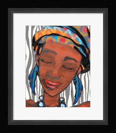 Framed Ebony Princess 1 Print