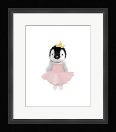 Framed Baby Penguin Ballet Print