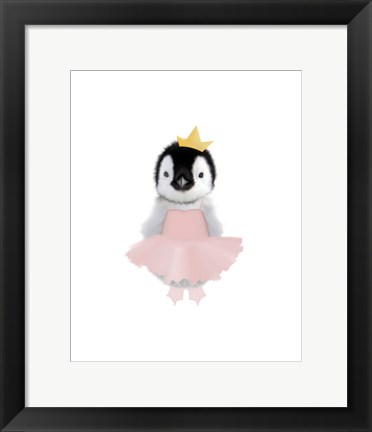 Framed Baby Penguin Ballet Print