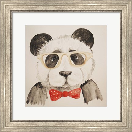 Framed Smart Panda Print