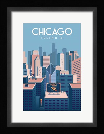 Framed Chicago Illinois Print