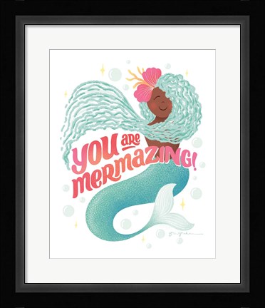 Framed Mermazing I Print
