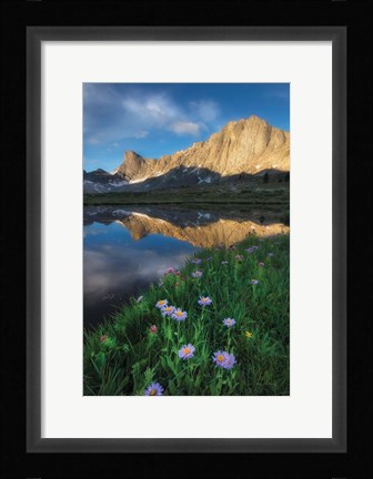 Framed Pronghorn and Dragon Head Peaks Print